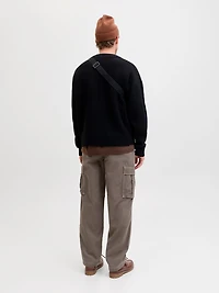 Karl Contrast Stitch Cargo Pants