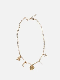 Teddy Bear Charm Necklace