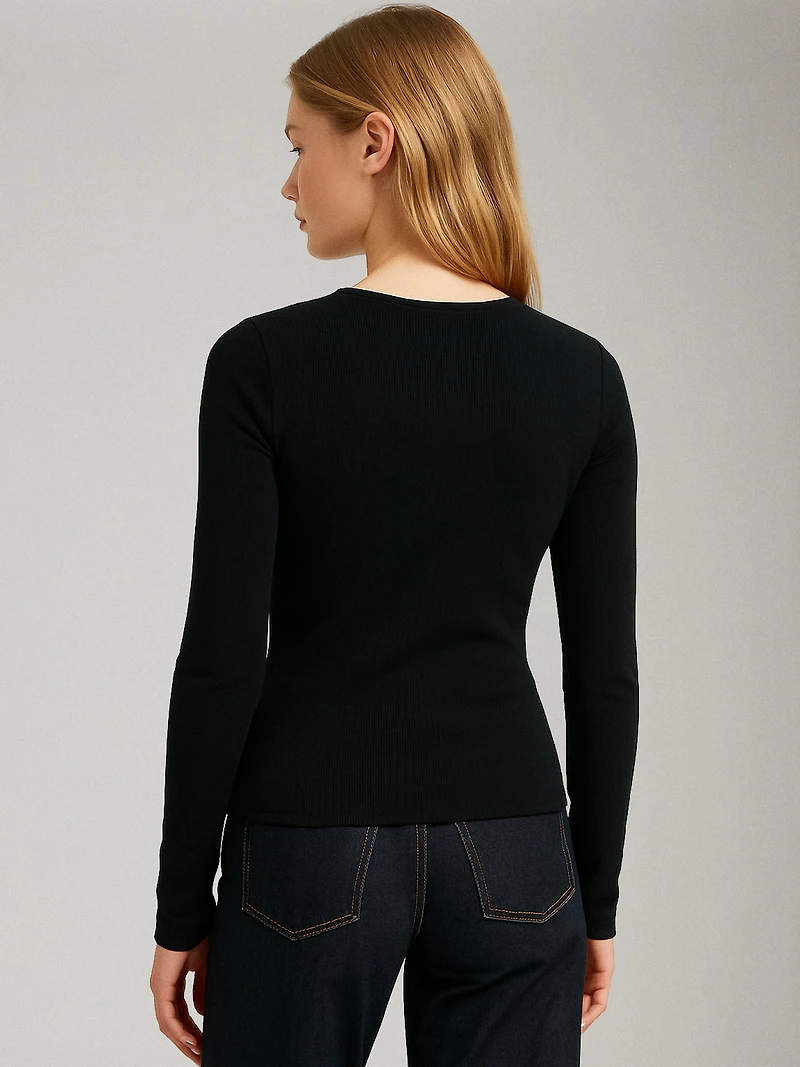 Freya Rib Long Sleeve T-Shirt