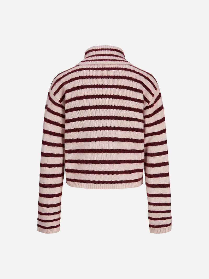 Rosanna Stripe Turtleneck Sweater