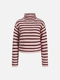 Rosanna Stripe Turtleneck Sweater