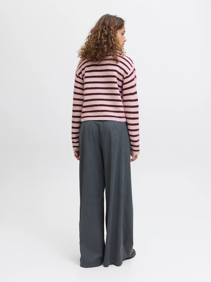 Rosanna Stripe Turtleneck Sweater