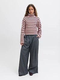Rosanna Stripe Turtleneck Sweater
