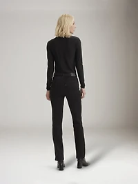 724 High Rise Straight - Soft Black