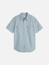 Classic Western Stripe Short Sleeve Shirt