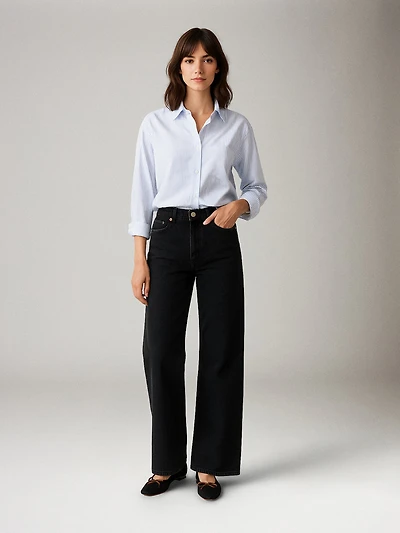 Ribcage Wide-Leg Jean - Rosie Posie