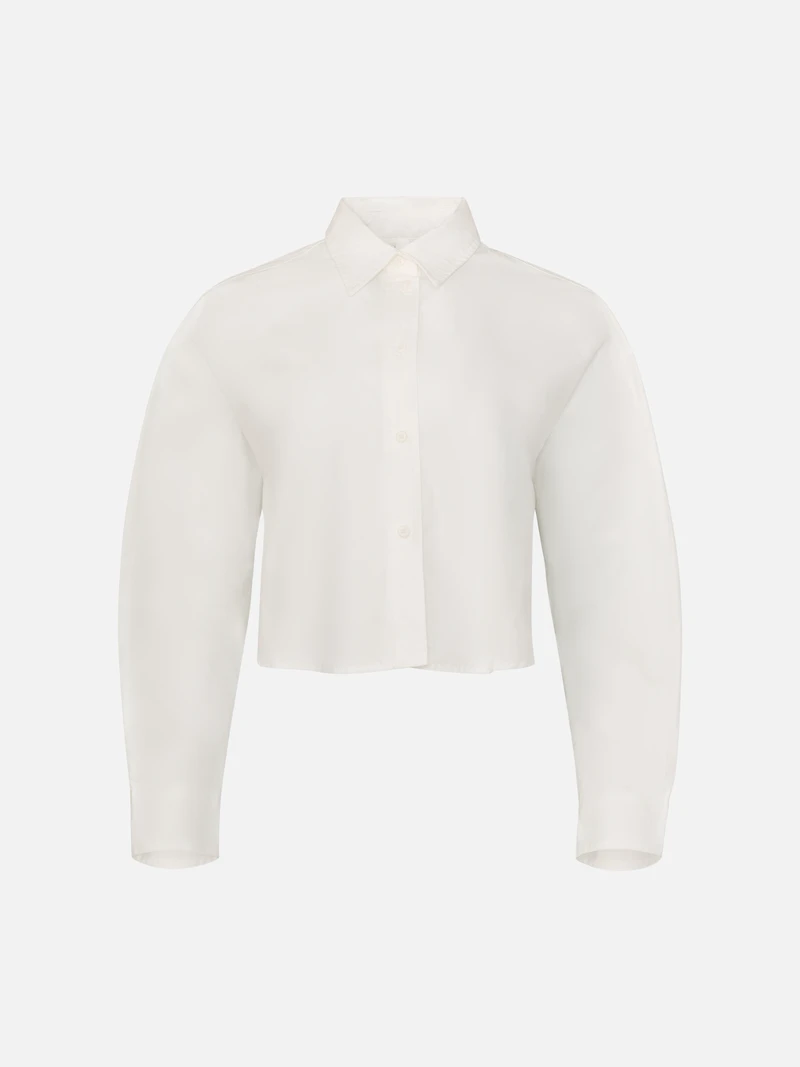 Crop Button Down Shirt