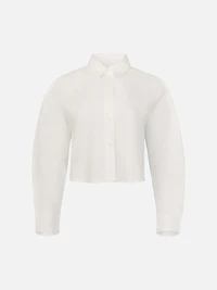 Crop Button Down Shirt