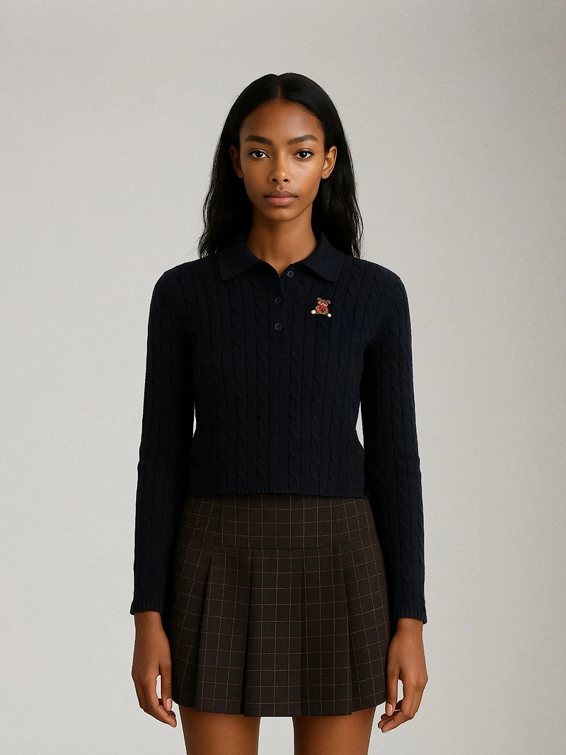 Sunita Pullover Polo Sweater