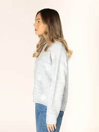 Aiden Daisy Crewneck Sweater