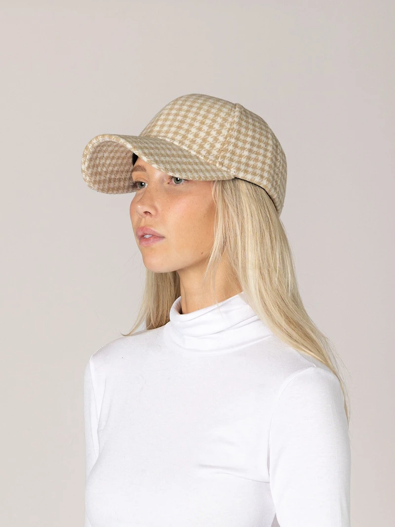 Houndstooth Baseball Hat