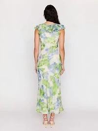 Carrie Ruffled Midi Dress