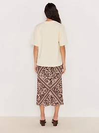 Lumi Mesh Midi Skirt