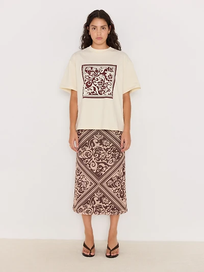 Lumi Mesh Midi Skirt