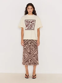 Lumi Mesh Midi Skirt