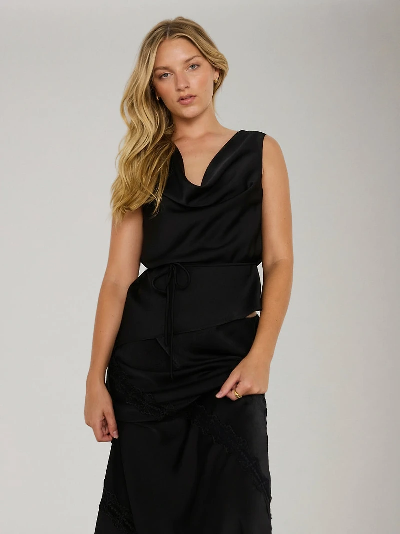 Momento Cowl Neck Top