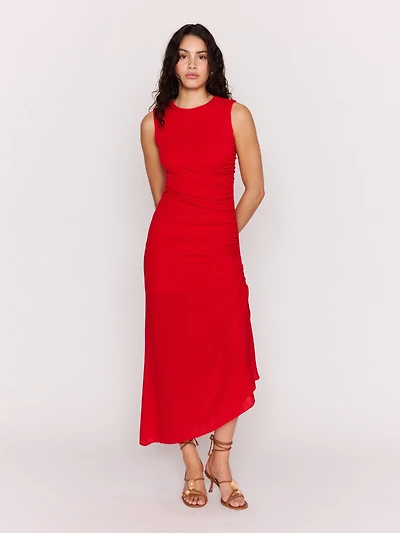 Rosa Drawstring Midi Dress