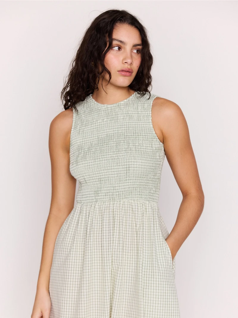 Sabrina Tie Back Midi Dress