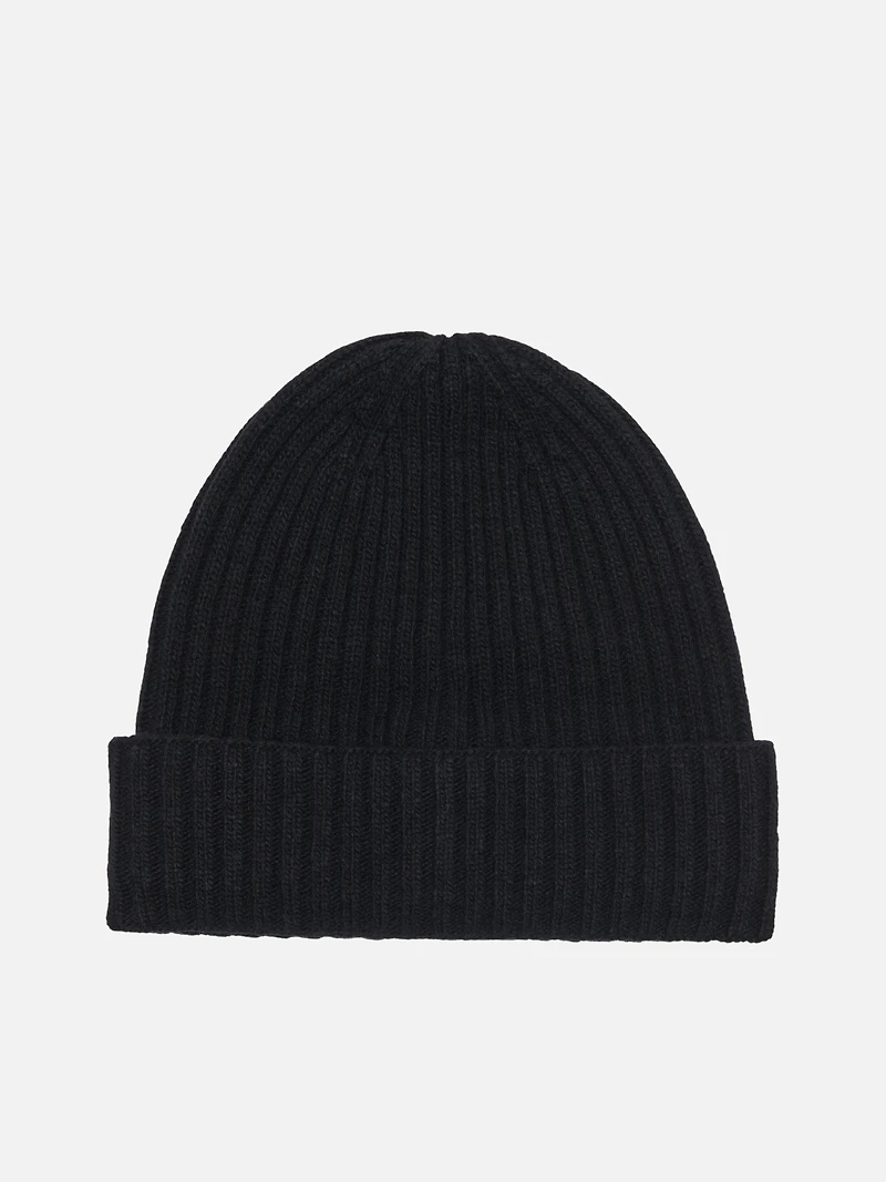 Brian Wool-Blend Rib Beanie