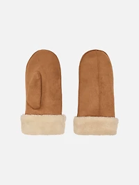Nicki Faux Suede Mittens