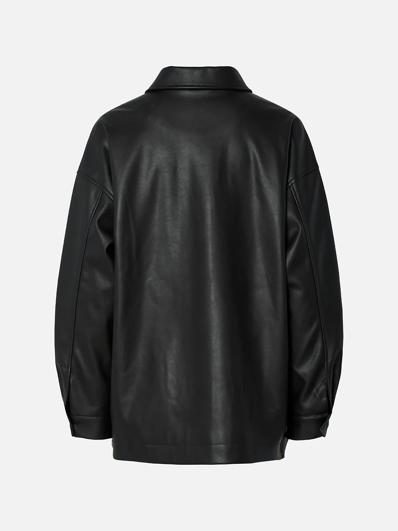 Jamilla Vegan Leather Overshirt
