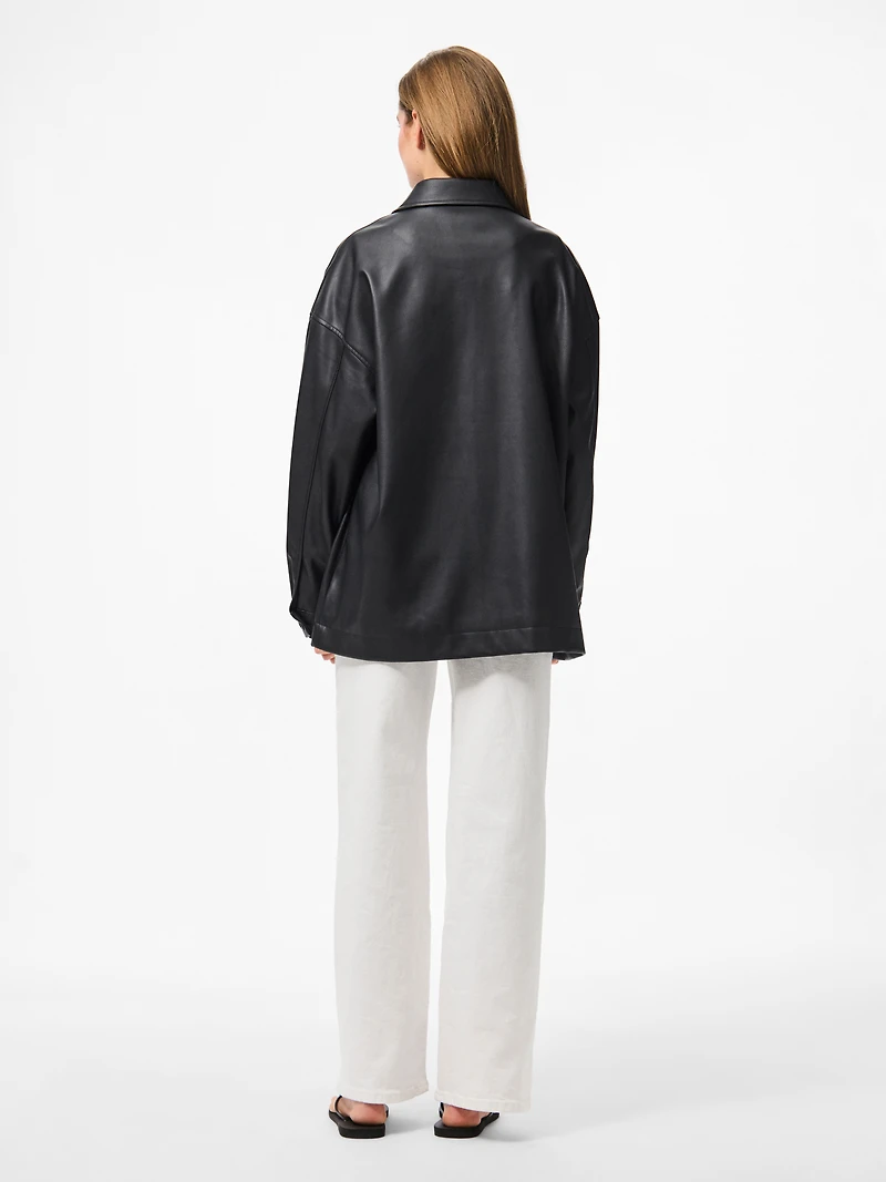 Jamilla Vegan Leather Overshirt