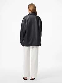 Jamilla Vegan Leather Overshirt
