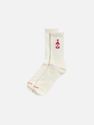 Jacquard Chili Bottle Crew Socks