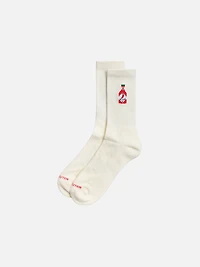 Jacquard Chili Bottle Crew Socks