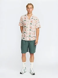 Tropical Stamp Cuban Shirt