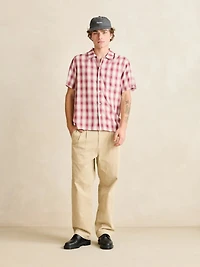 Shadow Check Shortsleeve Shirt