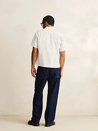 Vacation Stripe Crop Shortsleeve Shirt