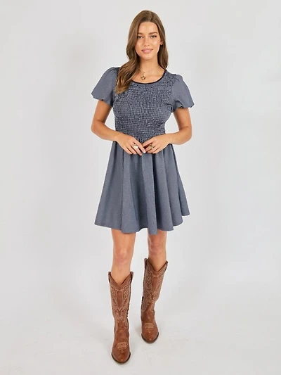 Frankie Smocked Mini Dress