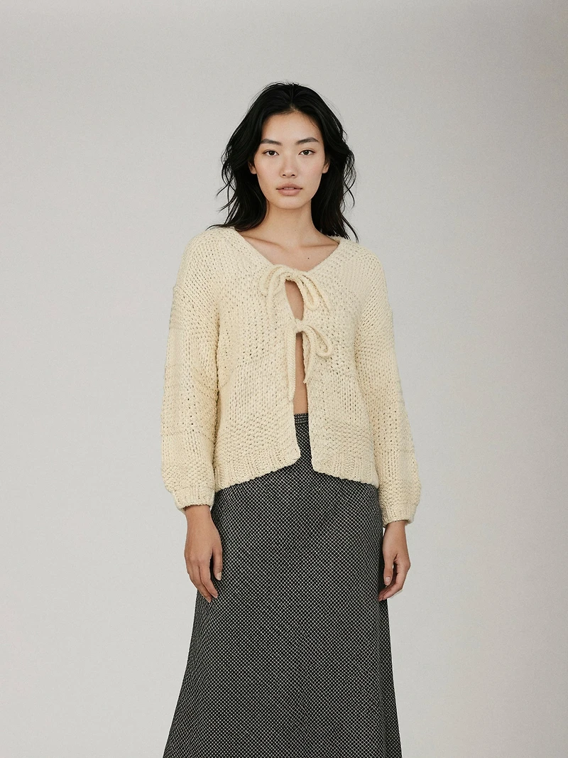Iggy Chunky Tie Front Cardigan