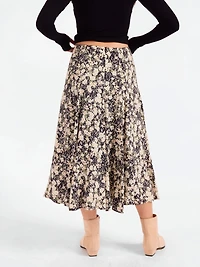 Painted Fields Midi Skirt