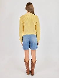 Sunroof Tulip Hem Cardigan