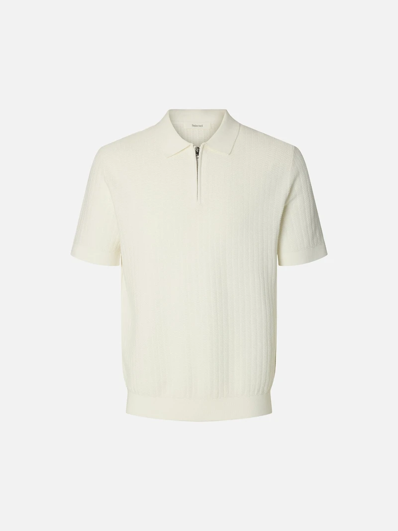 Cran Knit Zip Polo