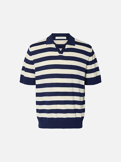 Torino Stripe Shortsleeve Polo Shirt
