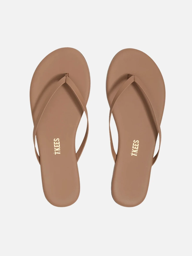 Foundations Matte Leather Flip Flops