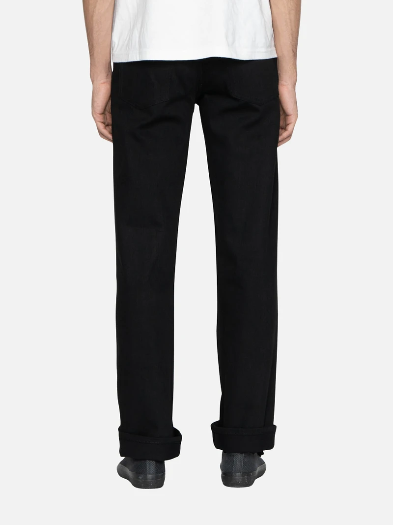 UB744 Wide Straight Stretch Selvedge - Black