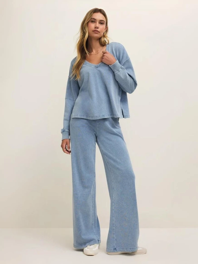 Delphine V-Neck Sweatshirt