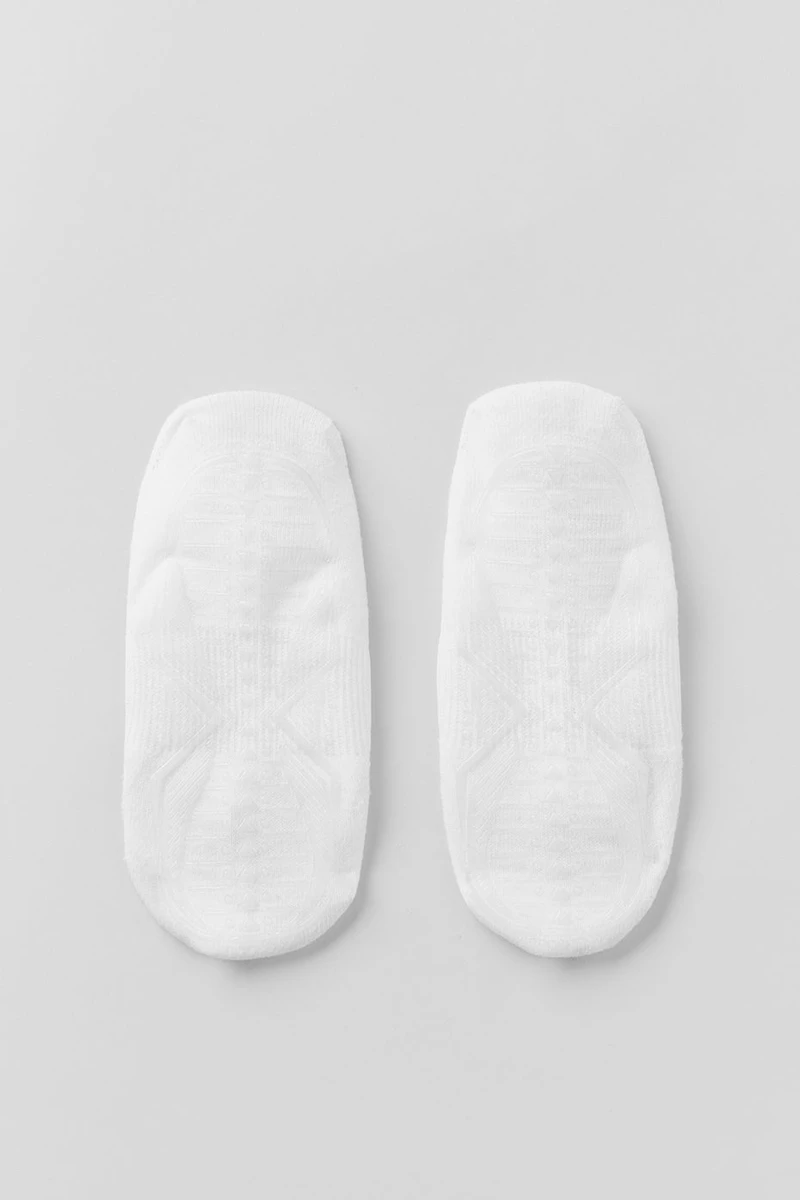 Women's Pivot Barre Sock - White