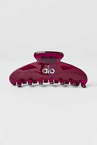 90's Claw Clip - Burgundy Clear