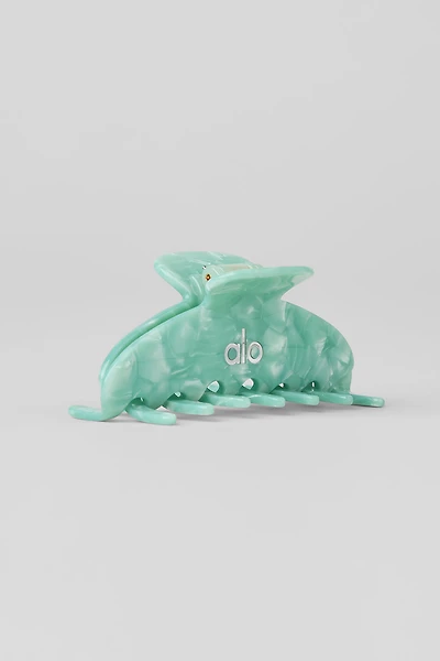 90's Claw Clip - Spearmint Marble