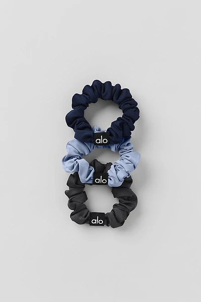 Fresh Mini Scrunchie 3-Pack - Winter Frost/Navy/Anthracite