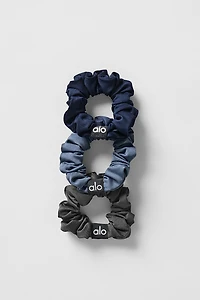 Fresh Mini Scrunchie (3-Pack) - Bluestone/Navy/Anthracite