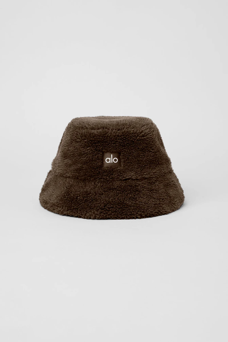 Foxy Sherpa Bucket Hat - Espresso