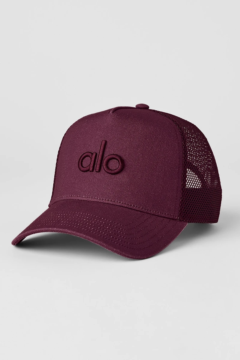 District Trucker Hat - Burgundy