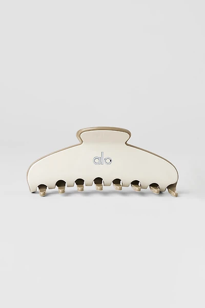 Outline Claw Clip - Bone/Light Cocoa