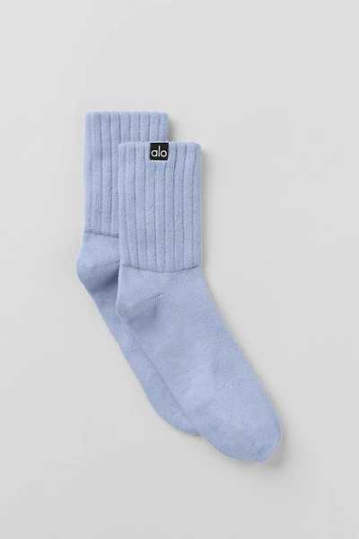 Unisex Half-Crew Scrunch Sock - Winter Frost